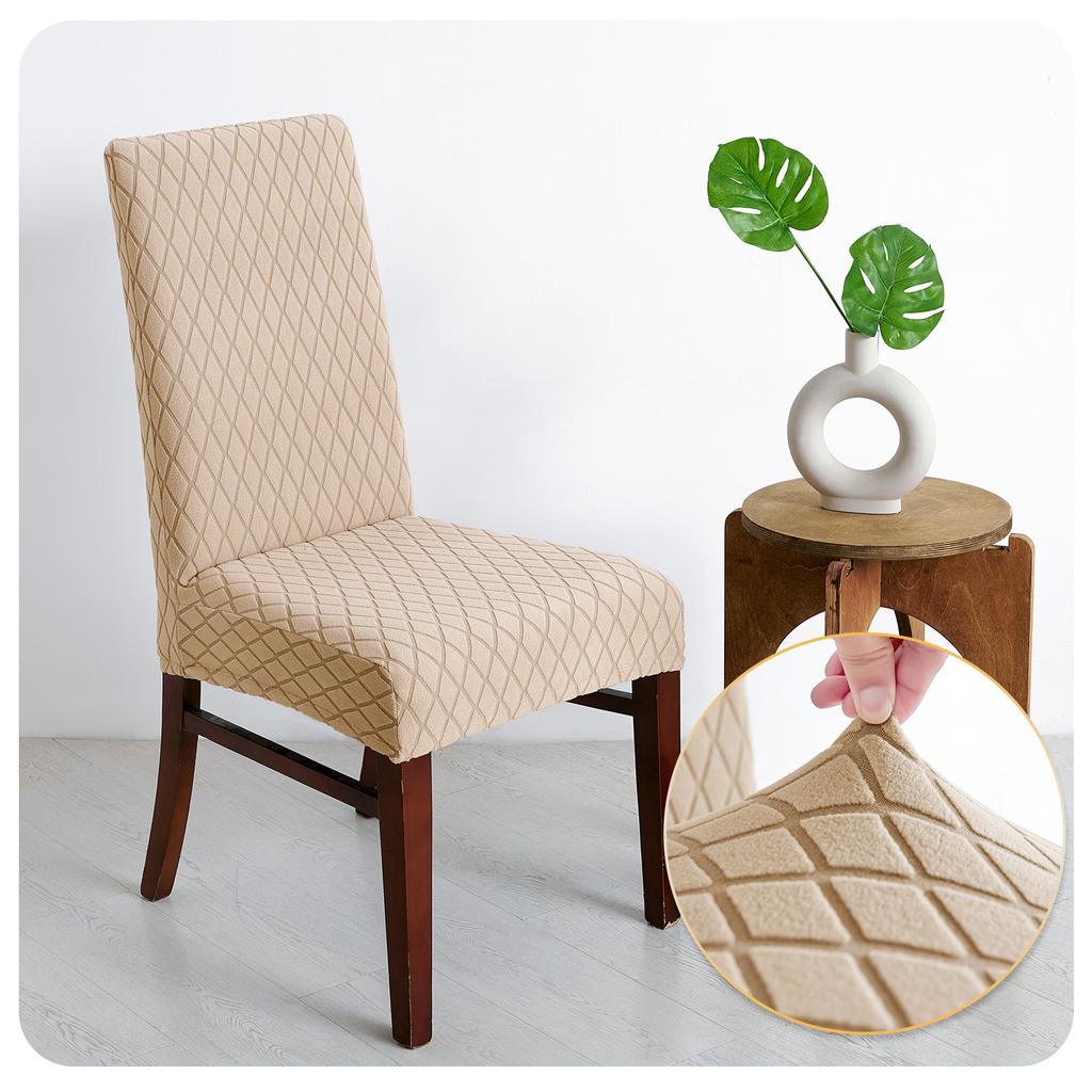 Maulingge Elastischer Heim Esszimmerstuhlbezug Hotel Jacquard Stuhlbezug Staubdichter und Fleckenabweisender Stuhlbezug Bezug