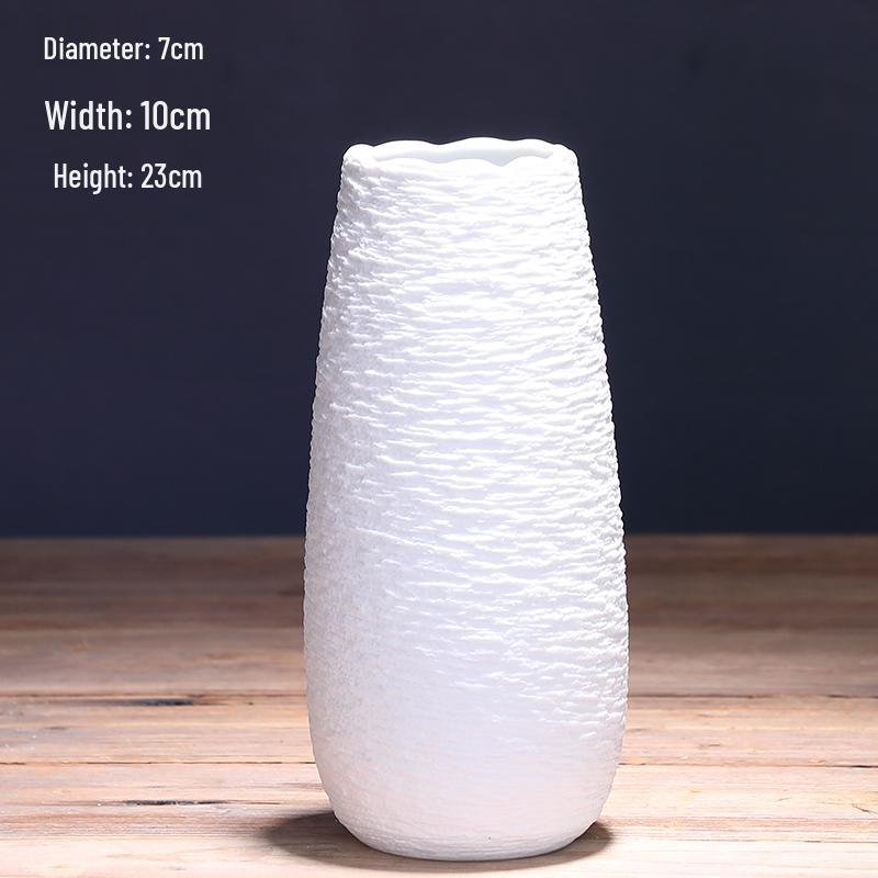 Modern Nordic Ceramic Dried Flower Vase - Minimalist Hydroponic Container for Home Decor