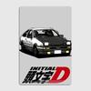 Initial D AE86 HACHIROKU Vintage Retro Poster Metal Sign Garage Club Indoor Room Decoration Wall Decor Custom Home Decor