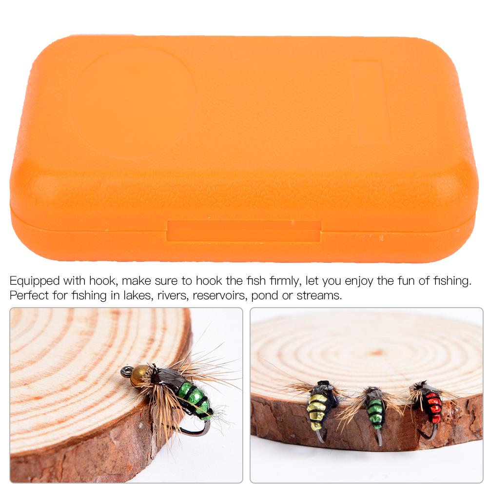 40pcs High Carbon Steel Hook Insects Flies Fishing Lures Bait Fishing Tackle Accessory