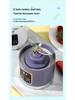 Compact Double-Motor 12-Blade Portable Juicer Cup - Multi-Functional Mini Smoothie Maker for Students