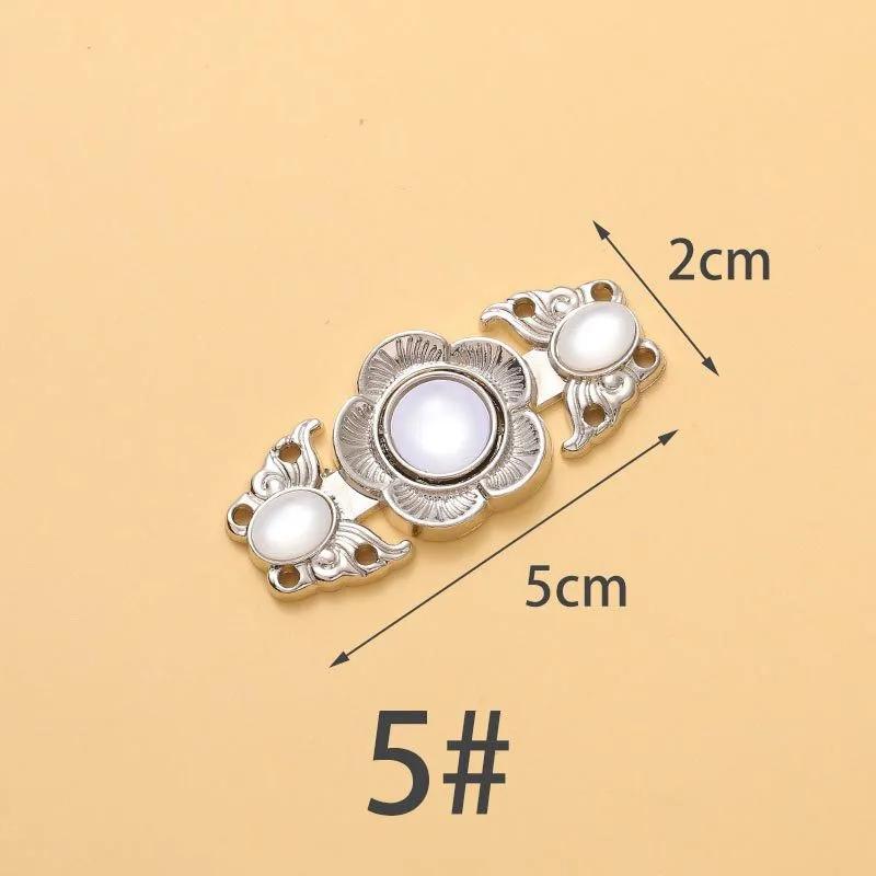 1-4Pairs Women Brooch Set Tighten Waist Button for Women Skirt Pants Jeans Adjustable Waist Clip Metal Pins Clothing Accessories