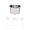 Suitable for Xiaomi Electric Pressure Cooker 2.5L Stainless Steel Inner Pot Mijia Pressure Cooker 2.5L Inner Pot 0 Coating 316L