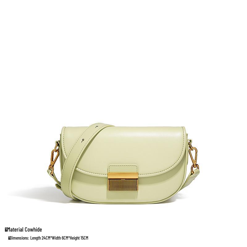 Spring 2024 Women's Genuine Leather Shoulder Crossbody Bag - Trendy Small Square Underarm Handbag