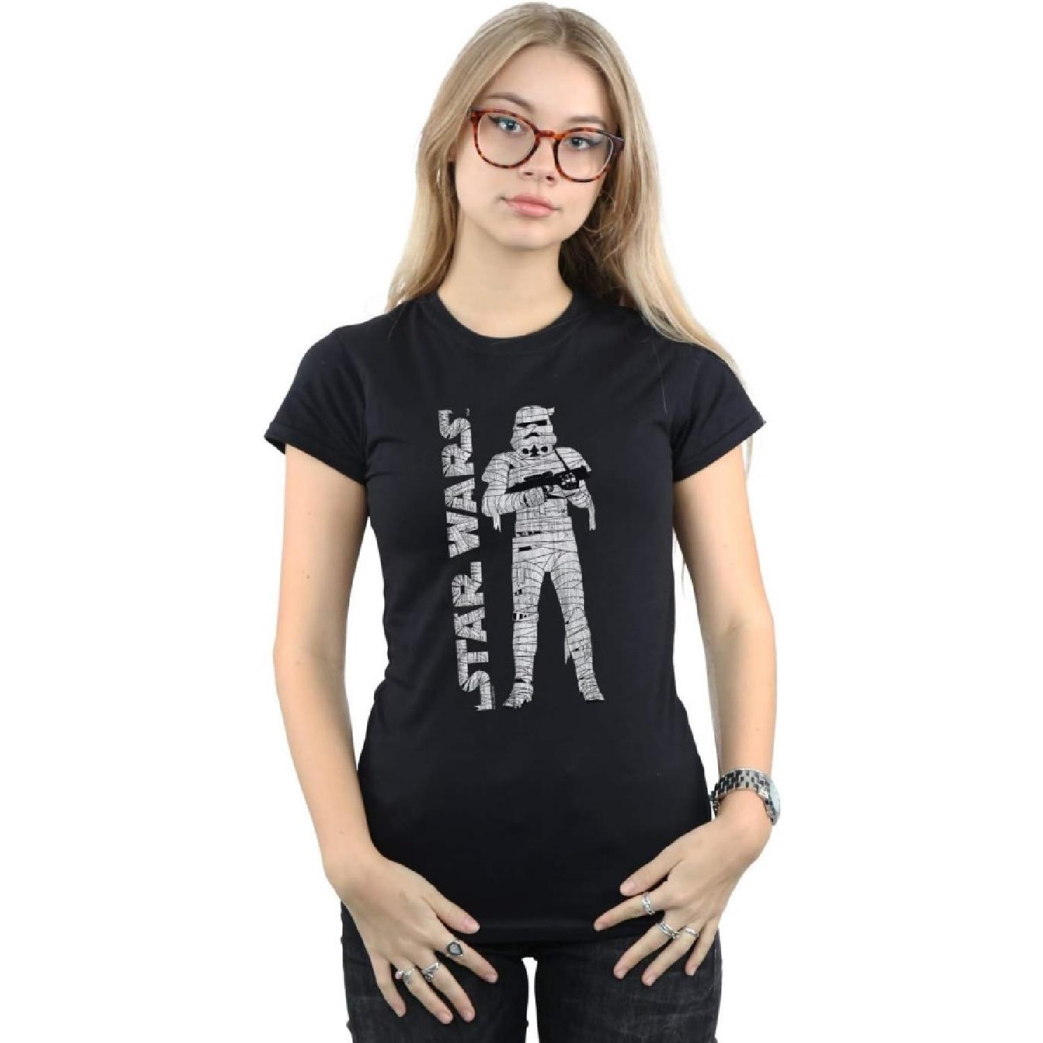 Star Wars Women s Stormtrooper Mummy T-Shirt Black Small S