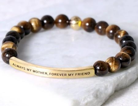 6Mm steel ball obsidian powder chalcedony stainless steel elbow lettering aquamarine bracelet