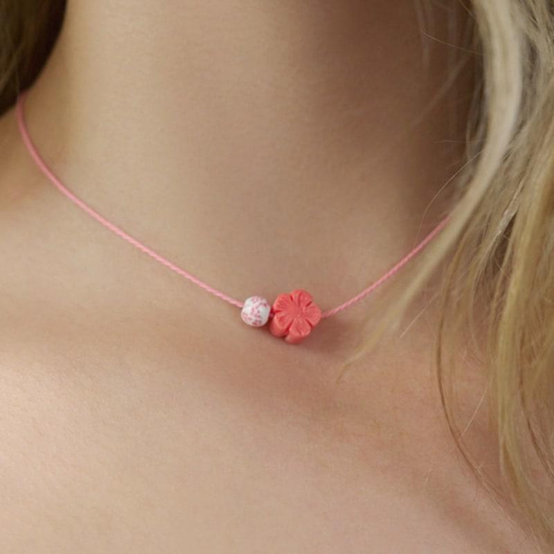 FANTASTIC PLANET cherry blossom string necklace