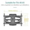 Suporte de Parede Giratório para TV Monitor de 32" polegadas 50" polegadas a 85 polegadas S8 Braço Duplo Movimento Completo Suportes de TV