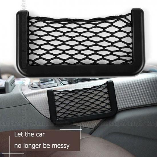 Universal Car Storage Bag Elastic Mesh Back Cargo Door Organizer Net Pocket