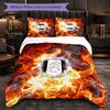Set Biancheria da Letto Fulham Football 3 Pezzi Morbido Set Copripiumino con Federe Set Decorazione Camera da Letto per la Casa