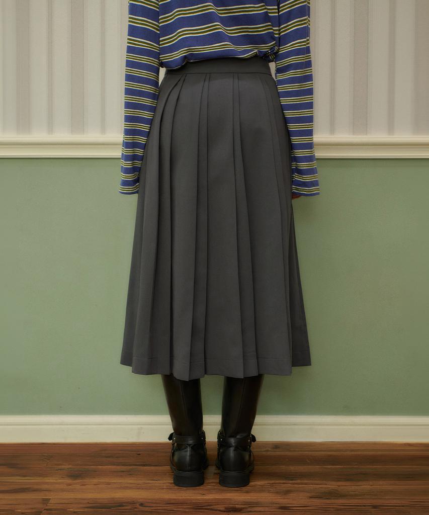 PANDORAFIT Zunny Modern Pleats Long Skirt