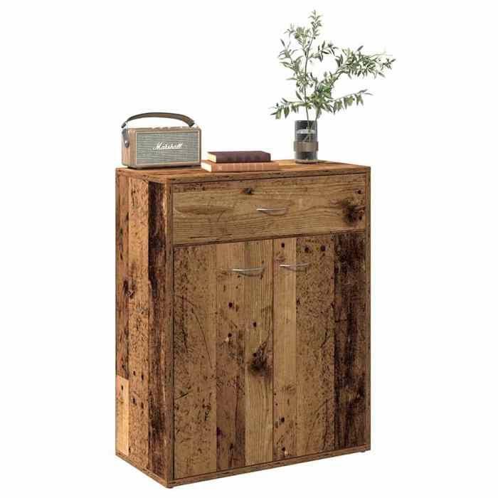 VidaXL Buffet Old Wood 60x30x75 Cm Engineered Wood, Cabinet, Cupboard, Highboard, Sideboard, Cabinet of 855896