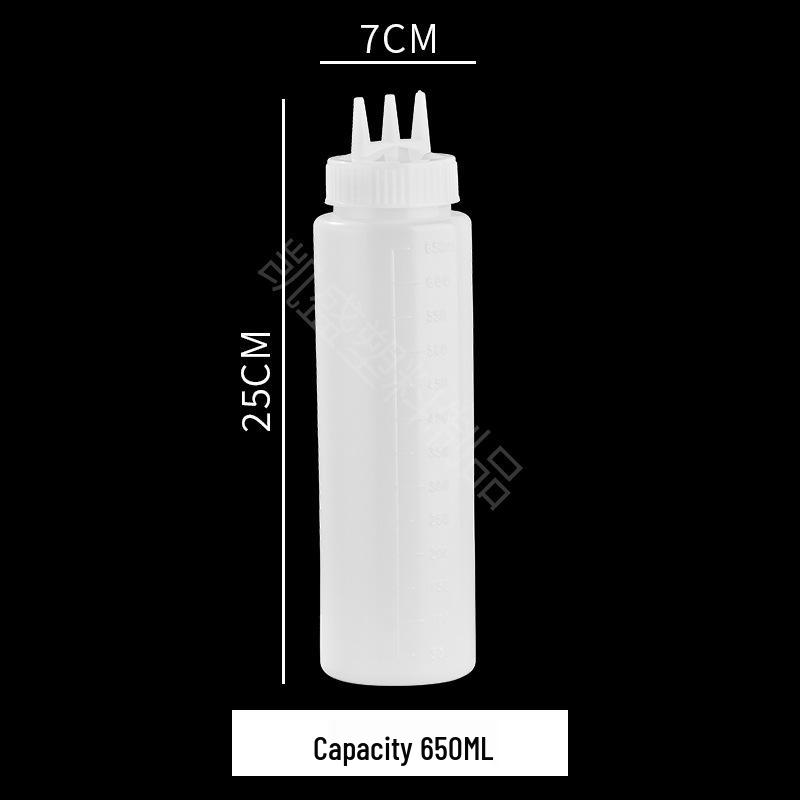 Large Capacity Food-Grade Japanese Three-Hole Squeeze Bottle - In Stock