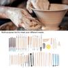 57Pcs Pottery Tools Set Multi Function Clay Sculpting Carving Trimming Knife Boxed