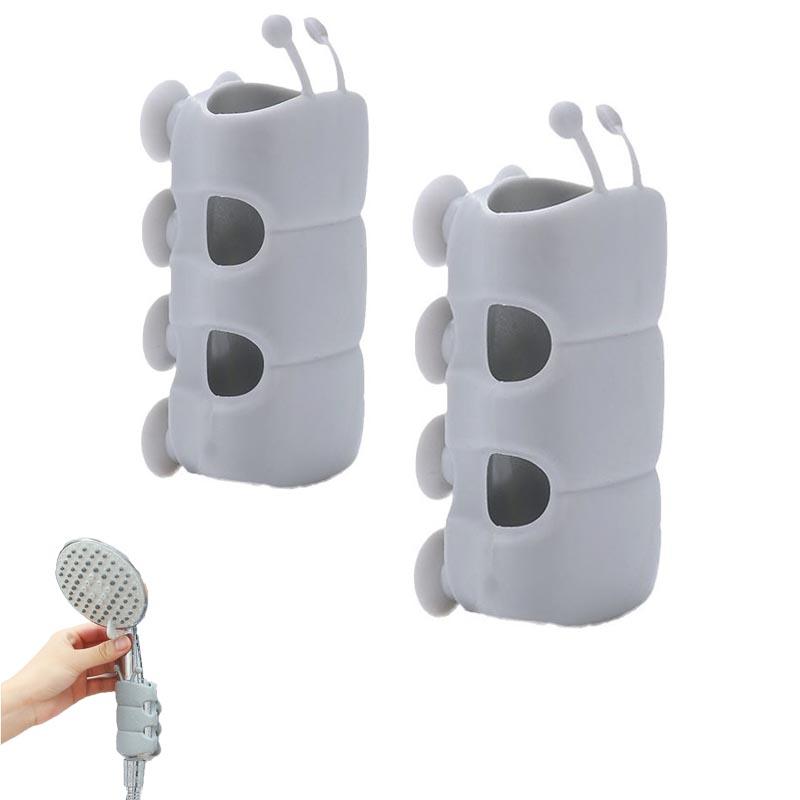 1/2Pcs Silicone Shower Head Holder, New Universal Relocatable Shower Head Suction Cup Holder, Adjustable Shower Holder for Bathroom Non Drilling