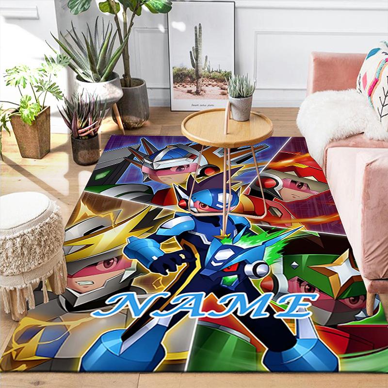 Custom 1Pc Superhero Mega Man Adventure Rug Office Carpet Indoor Outdoor Entrance Doormat Nonslip Soft And Comfortable Living Room D2915179