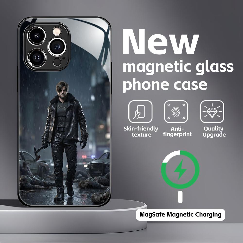Resident Evil 9 Phone Case For iPhone17 16 15 14 13 12 11 X XR XS 8 Plus Mini Pro Max Glass Magnetic Case