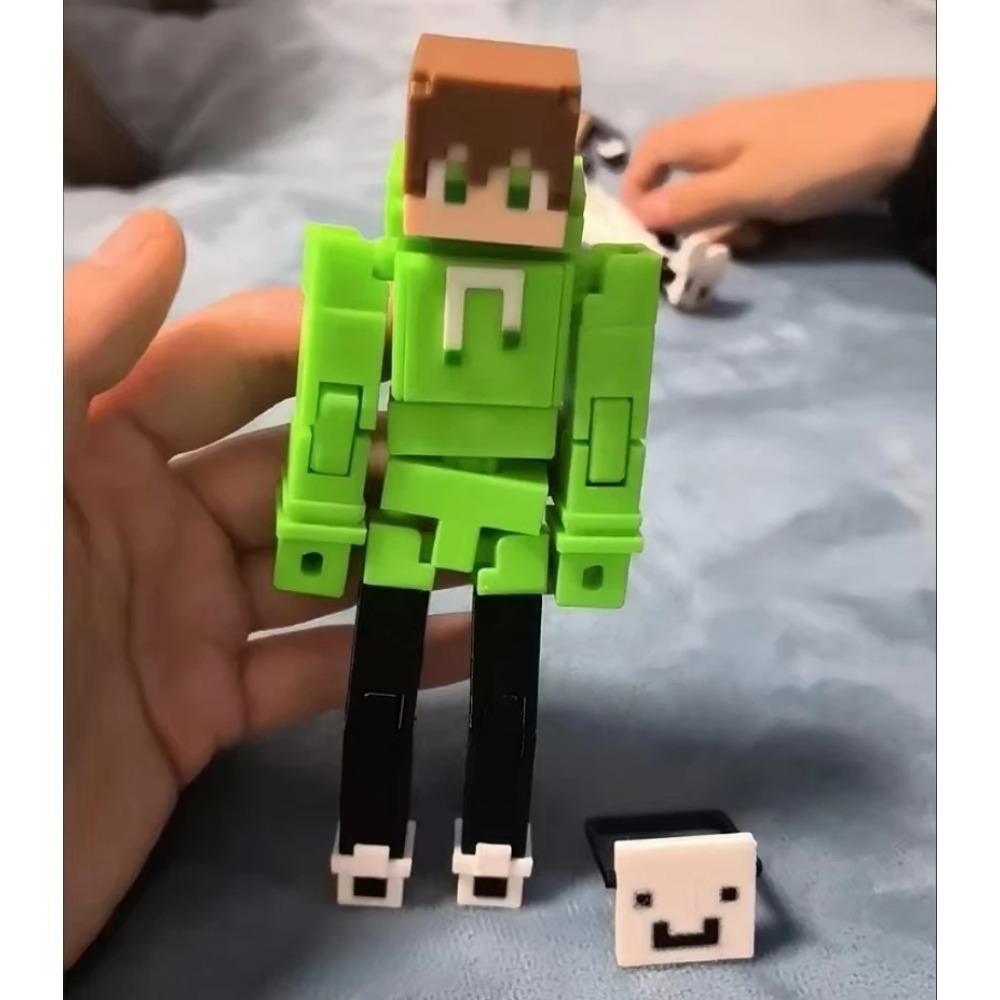 3D Printed MC Muffin Squad Multi-articular Annoying villagers Zombie Mobile Assembled Finished Model Toys
