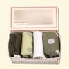 ANGEL SOCKS SET004 - Olive Socks Set, Gem Jewelry, Sparkling Cubic Ribbon, Brand Gift, Return Gift Set