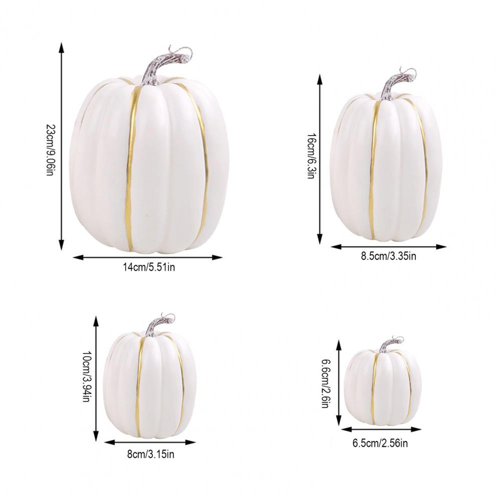 Artificial Pumpkin Decoration Durable Festive Pumpkin Fall Harvest Decor Set 7 Assorted Sizes Artificial Pumpkins for Halloween