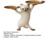Dancing Cat Animation Resin Figure Creative Cartoon Sand Sculpture Cat Ornament for Living Room Housewarming