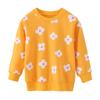 Kids Long Sleeve Cartoon Print Cotton Sweatshirt European Style Casual Children Clothing