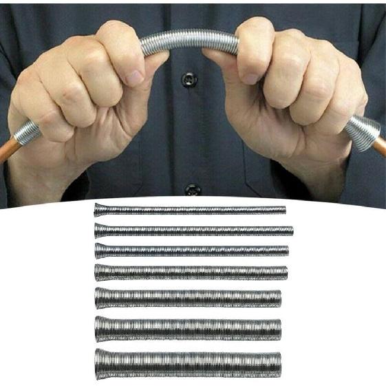 Spring Tube Bender Set 13.7 Inch Pipe Bending Tool For Copper Aluminum Steel Tubes Multiple Sizes 1/4" To 7/8" Plumbing Construction(8mm)