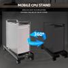 Adjustable Computer Tower Stand Fits PC Mobile CPU Stand Ventilated PC Tower Stand Under Desk CPU Holder for Desk Accessories