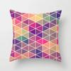 45X45Cm Geometric Yellow Red Blue Pillowcase Polyester Cushion Cover For Sofa Cushion Nordic Home Decor Pillowcase
