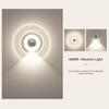 LED Motion Sensor Night Light with Digital Clock 3 Color Temperatures Stepless Dimming Motion Activated Night Lamp