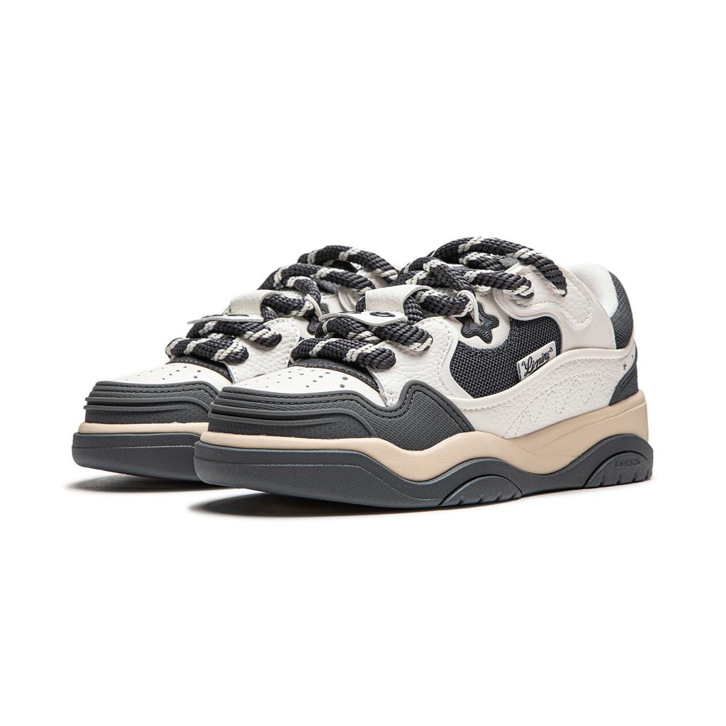Li Ning Journey 2.0 Thick Sole Boosting Sneakers Women Sneakers White Black AGCU092-7