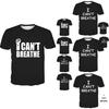 Stylish I Can't Breathe Printed T-shirt For Men And Women In Soft And Breathable Fabric