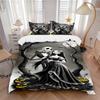 Nightmare Before Christmas Print 3Pcs Bedding Setduvet Cover With 2 Bedropillowcase Home Birthday Gift