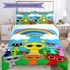3pcs Custom Name Sprunki Bedding Set Duvet Cover Closure Includes 1 Duvet Cover & 2 Pillowcases, Soft and Comfortable for All Seasons.