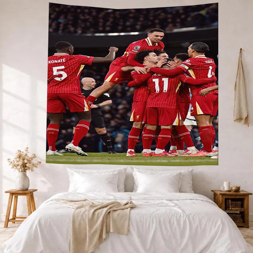 Liverpool Football Club Wall Decor Tapestry Art For Pet Memorial Birthdaywedding Party Backdrop Family Gift