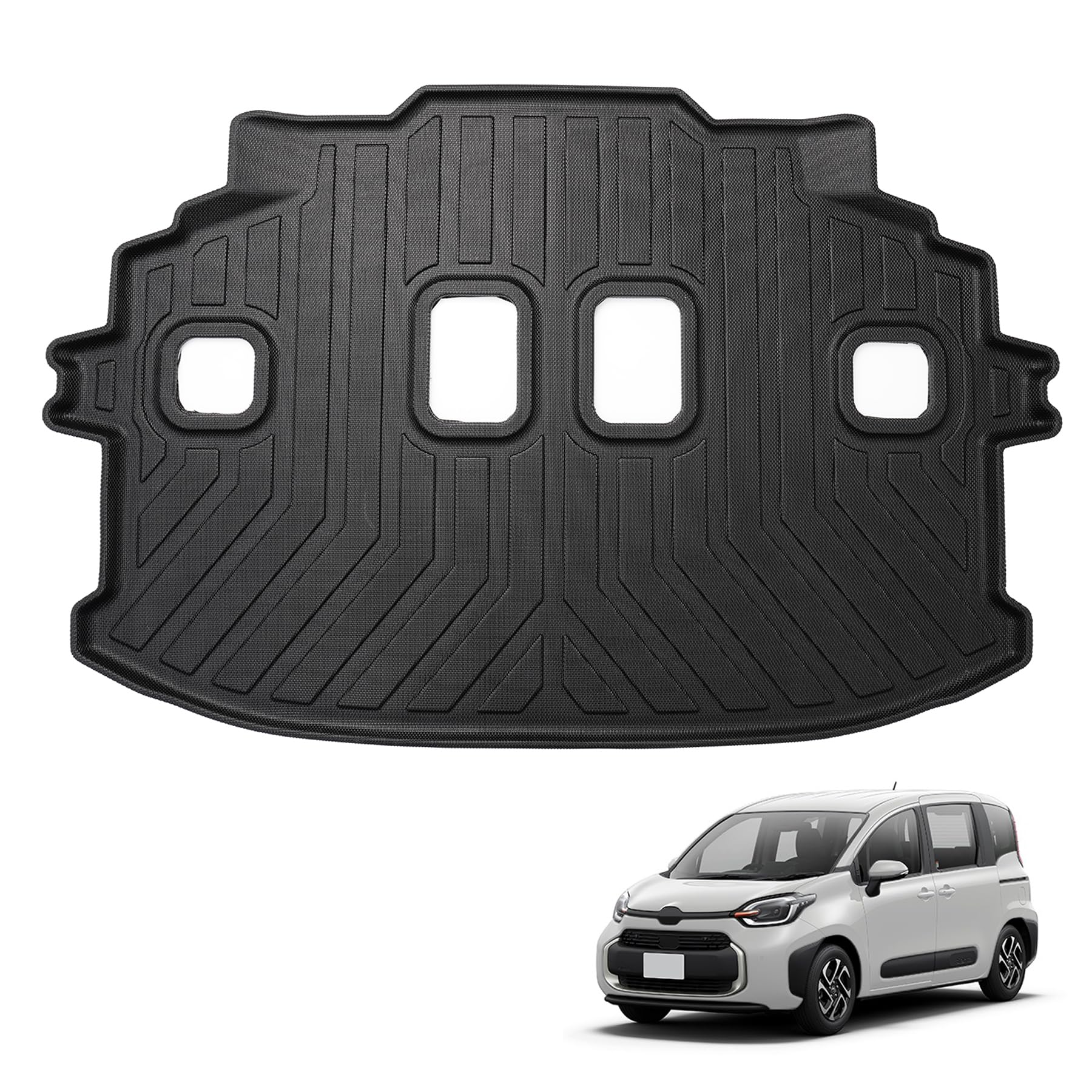 

Compatible with the new Sienta MXP this 3D luggage mat is perfect for It features a structure and is specifically designed for the SIENTA 10 series чёрный
