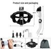 Waterproof Anti-Fog Full Dry Diving and Snorkeling Mask for Adults and Children