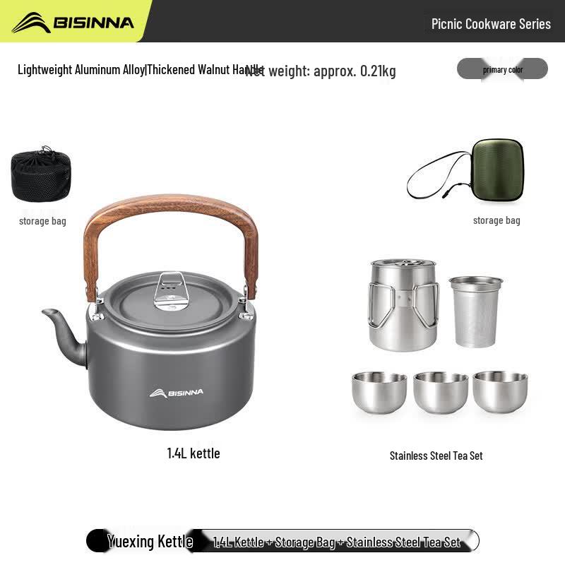 Beishanlang 1.4L Aluminum Outdoor Camping Teapot