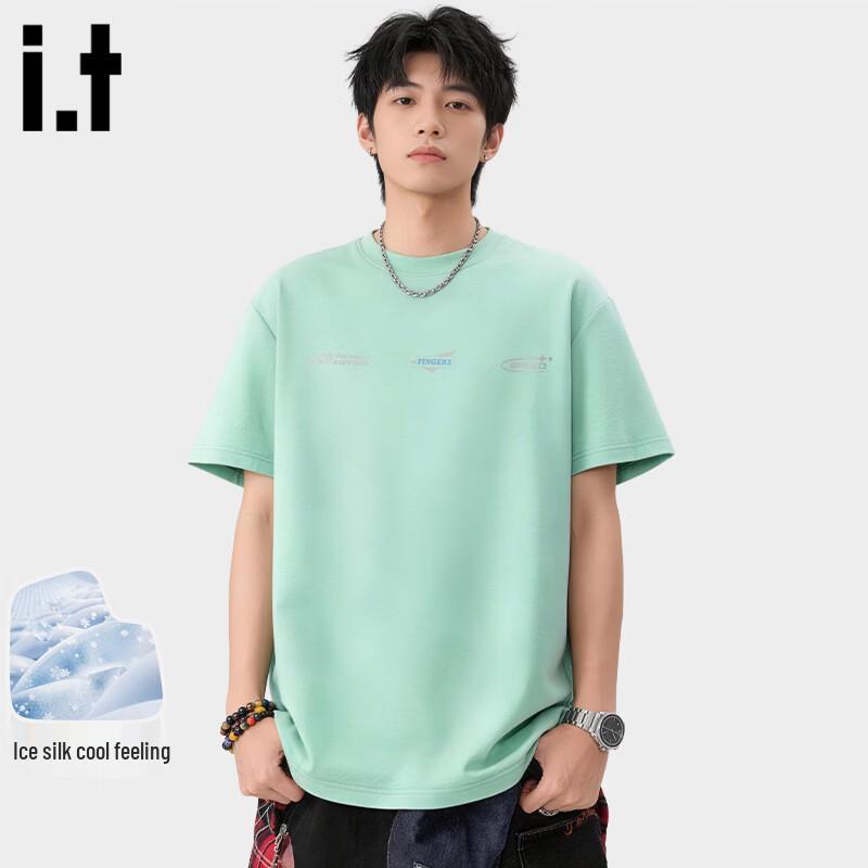 Fingercroxx Men s Ice Silk Loose Fit Short Sleeve T-Shirt XL