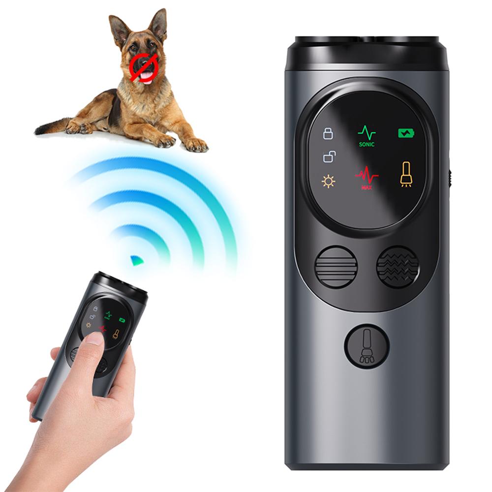 Portable Ultrasonic Dog Repeller High Quality Anti Barking Training Device Rechargeable Dog Deterrent Dog Trainer for Outdoors