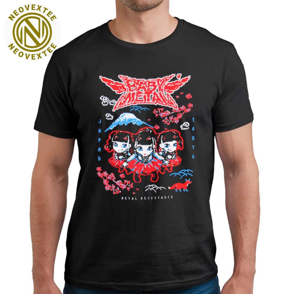 Baby Metal Merch Tee Pixel Japan Tokyo Metal Resistance Unisex T-Shirt Unisex T-Shirt S