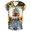 New Western Fall Gnome Series Pattern 3D Printing Series Casual Women's T-shirt