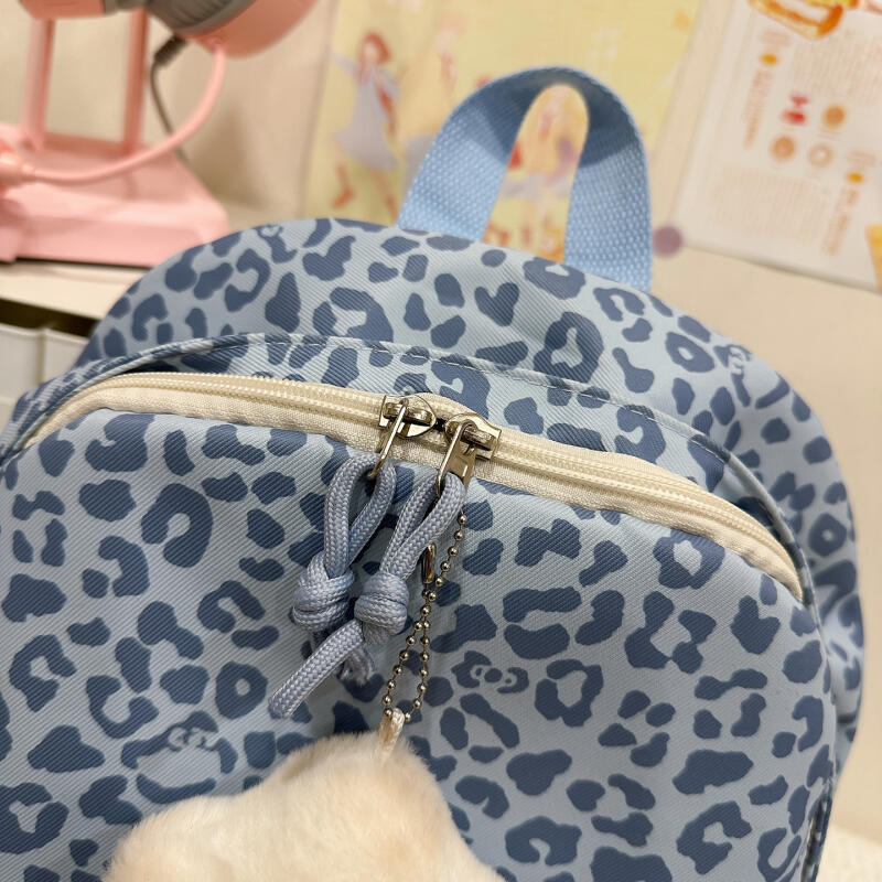 Rucksack mit Leopardenmuster, große Kapazität, Reiserucksack, Schultasche für Mittelschüler
