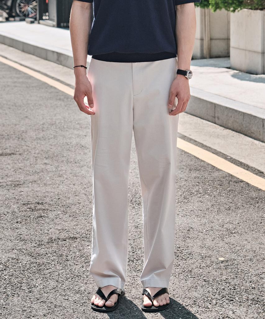 STCO Vibe Shift Coolmax Half Elastic Waist Chino Pants_Ivory (Semi-Wide Fit)_Lpaxb04Esi