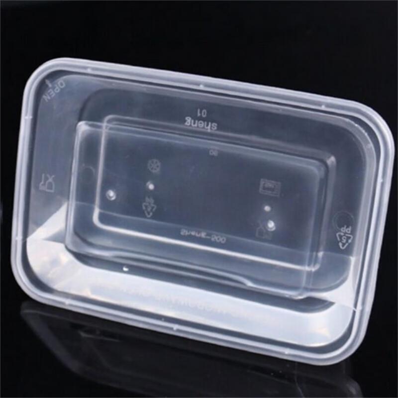 USAN HOME 1000ml Disposable Rectangular Meal Prep Containers