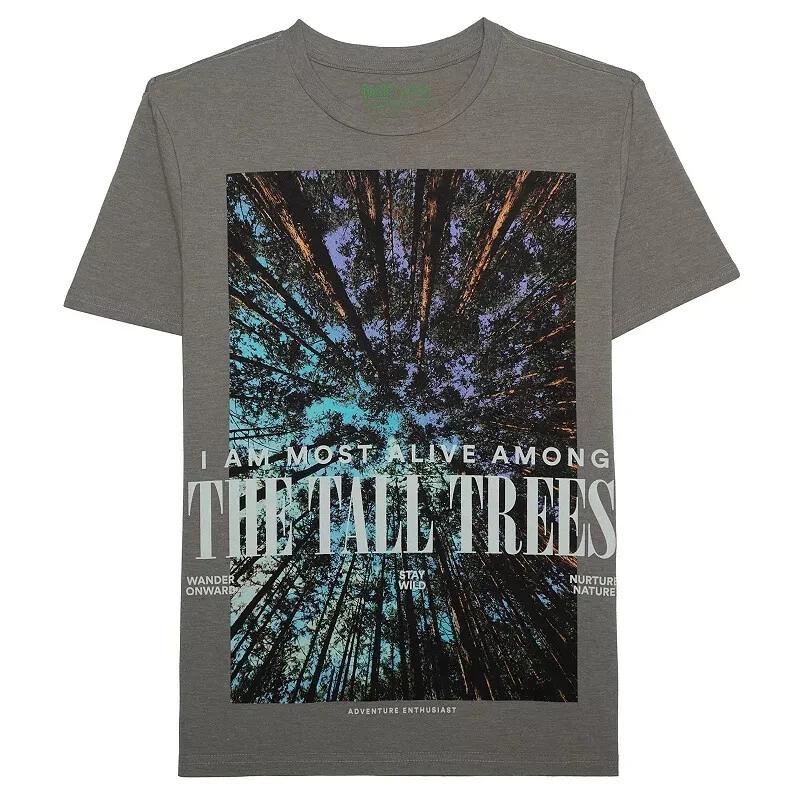 

ReCyclo Mens I Am Most Alive Among The Tall Trees Graphic Tee Shirt New M, XL XL