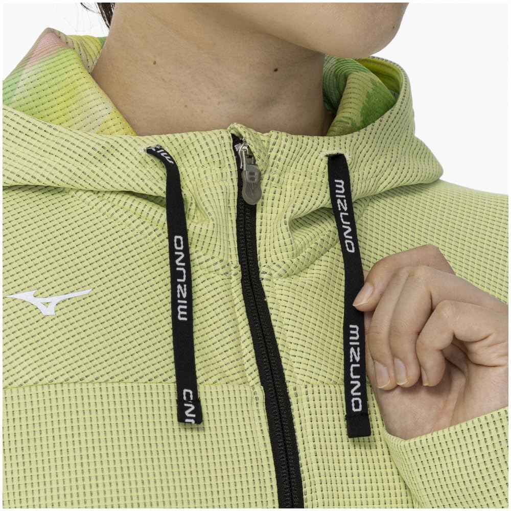 Training Wear Dry Aeroflow Hoody Jacket Parka Highly Ventilated 32MCA870 Luminary Green M [Mizuno] Women's
