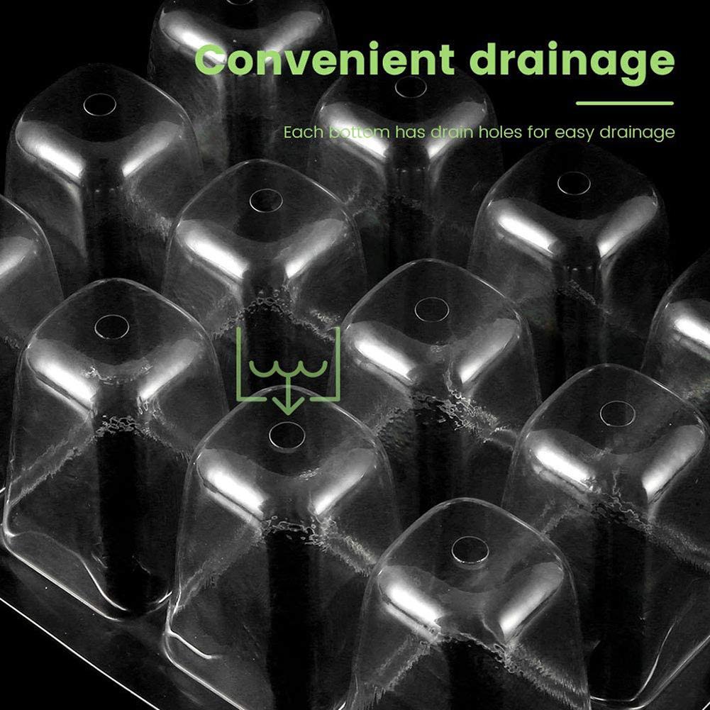 10pcs Planting Seed Starter Tray Kit Seedling Germination Box Gardening Supplies