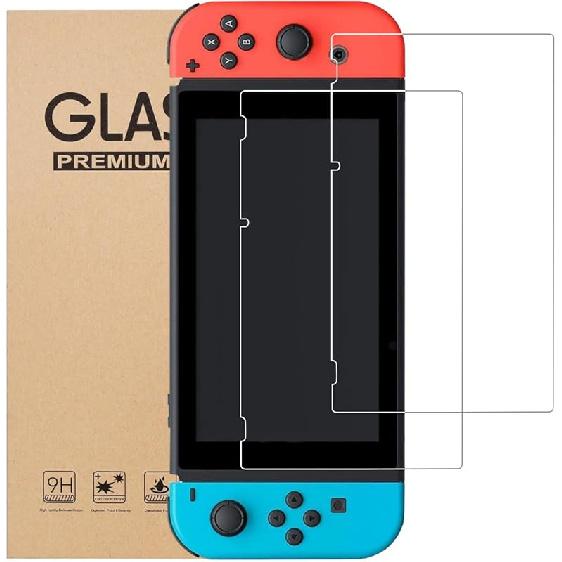 BJKing [2 Pack] Screen Protector Tempered Glass for Nintendo Switch Lite, Transparent HD,High Definition,Clear Anti-Scratch with Anti-Fingerprint Nintendo Switch-6.2