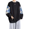 Men's White Corduroy Hoodie with Little Bear Embroidery, Heavyweight Plus Velvet, New Chinese Style, Thickened for Autumn/Winter.